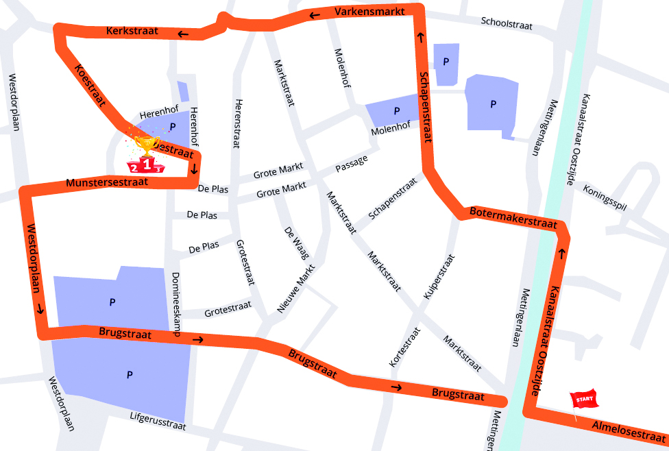 Routekaartjes optocht!